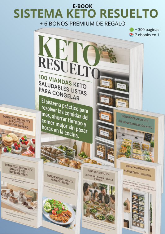 Viandas Keto Saludables: +100 recetas para congelar y ahorrar tiempo en la cocina